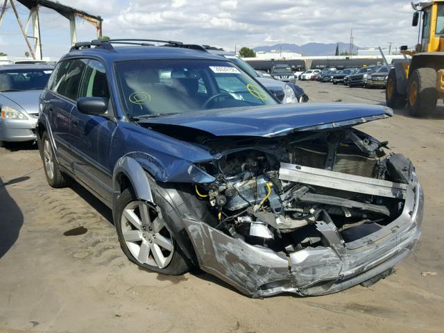 4S4BP61C287343410 - 2008 SUBARU OUTBACK 2. BLUE photo 1