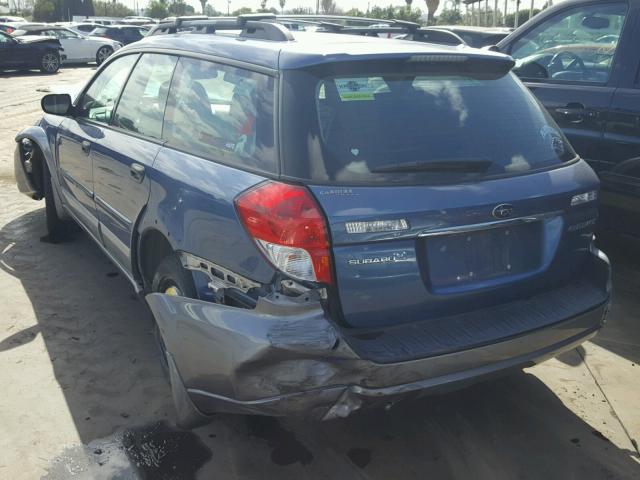 4S4BP61C287343410 - 2008 SUBARU OUTBACK 2. BLUE photo 3