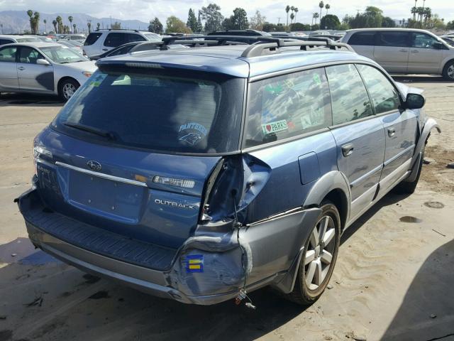 4S4BP61C287343410 - 2008 SUBARU OUTBACK 2. BLUE photo 4