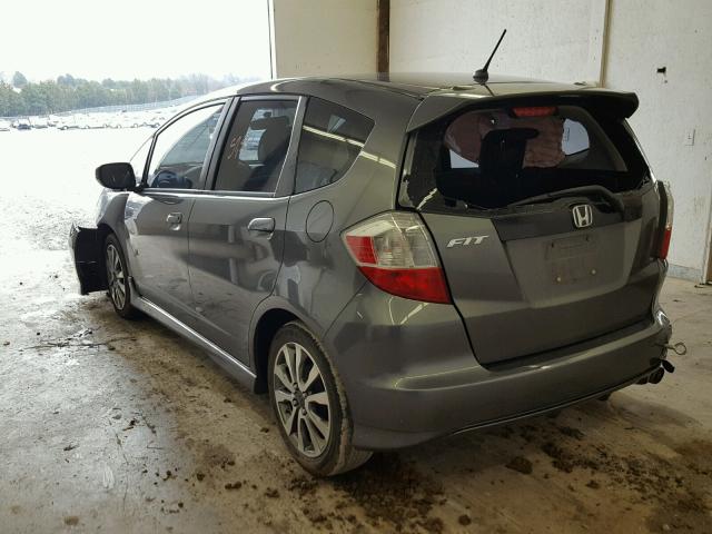 JHMGE8H59DC028056 - 2013 HONDA FIT SPORT GRAY photo 3