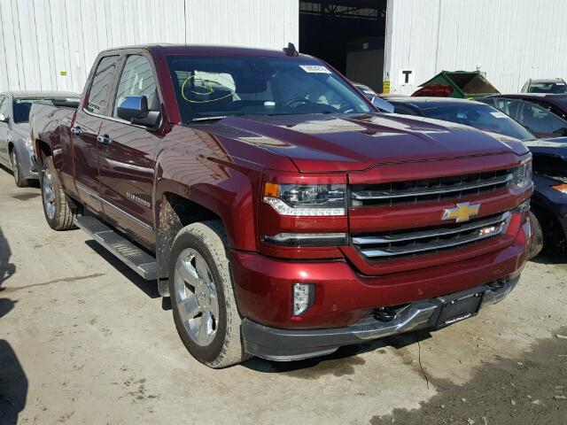 1GCVKSECXHZ141857 - 2017 CHEVROLET SILVERADO MAROON photo 1