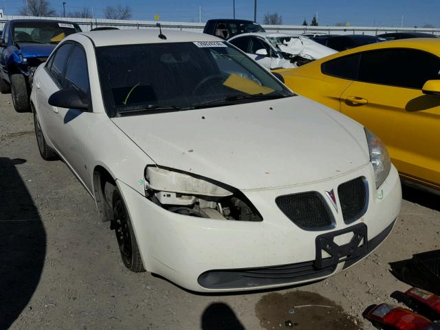 1G2ZG57B884232216 - 2008 PONTIAC G6 BASE WHITE photo 1