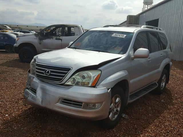 JTJBT20X680150065 - 2008 LEXUS GX 470 SILVER photo 2