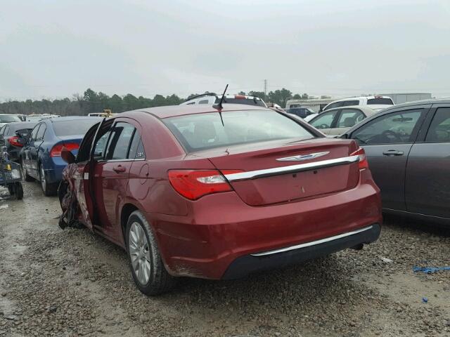 1C3CCBAB2EN208203 - 2014 CHRYSLER 200 LX MAROON photo 3