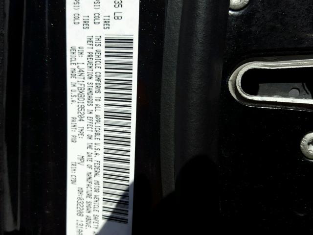 1J4NT1FBXBD195204 - 2011 JEEP COMPASS SP BLACK photo 10