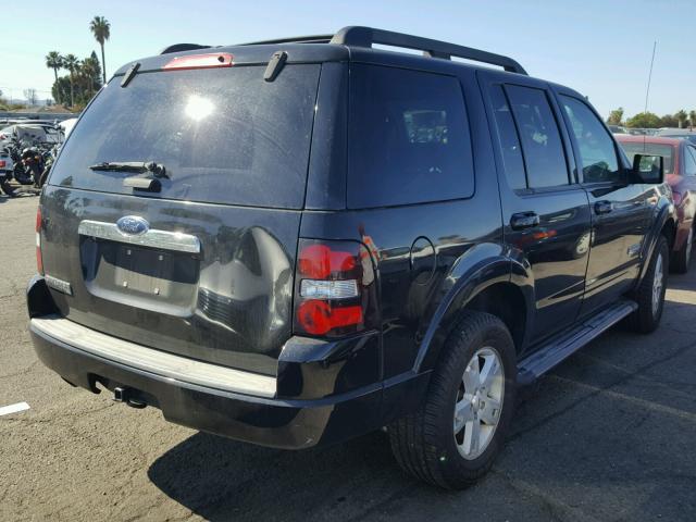 1FMEU63E38UA07478 - 2008 FORD EXPLORER X BLACK photo 4