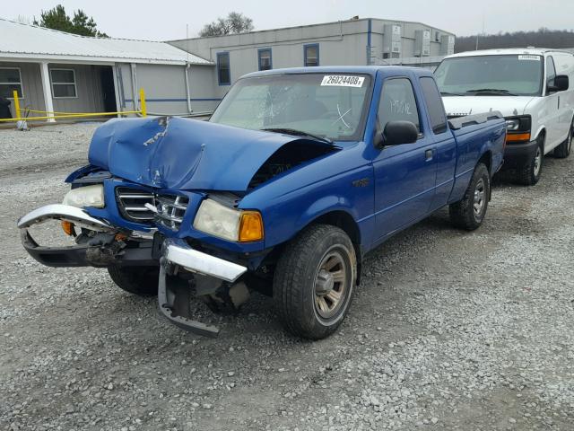 1FTYR14E91PA69766 - 2001 FORD RANGER SUP BLUE photo 2