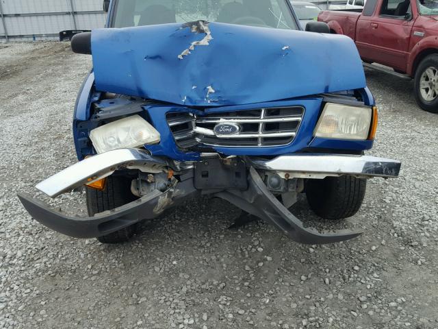 1FTYR14E91PA69766 - 2001 FORD RANGER SUP BLUE photo 9