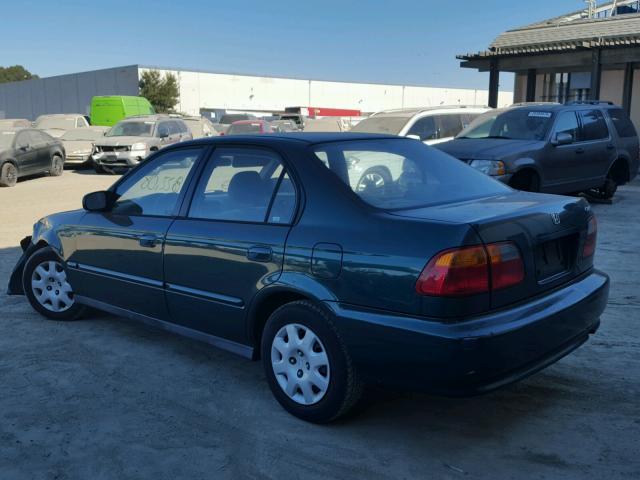 2HGEJ6611XH583319 - 1999 HONDA CIVIC BASE GREEN photo 3