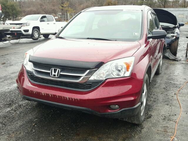 5J6RE4H3XAL094820 - 2010 HONDA CR-V LX RED photo 2