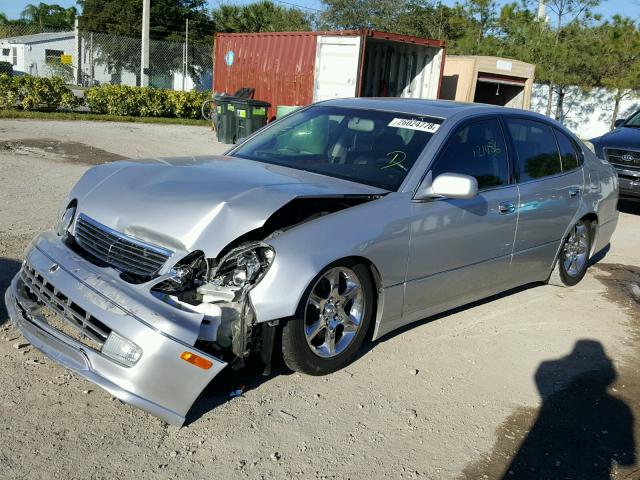 JT8BD69S450204245 - 2005 LEXUS GS 300 SILVER photo 2