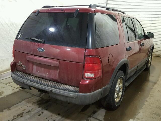 1FMZU73K53UB52981 - 2003 FORD EXPLORER X RED photo 4