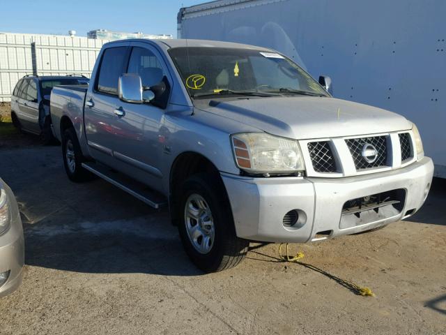 1N6AA07A74N501473 - 2004 NISSAN TITAN XE SILVER photo 1