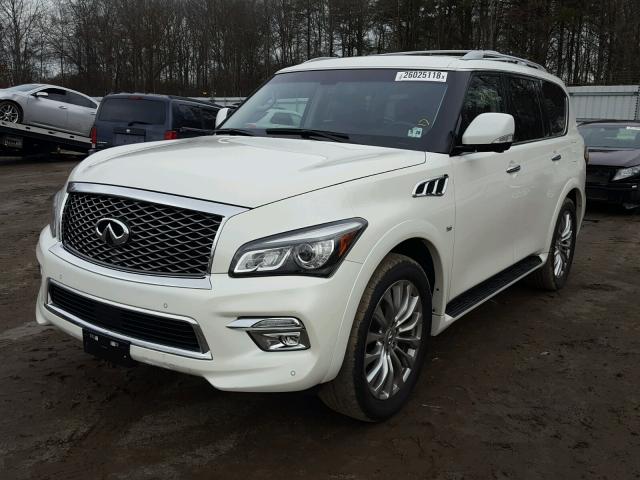 JN8AZ2NE4F9081720 - 2015 INFINITI QX80 WHITE photo 2