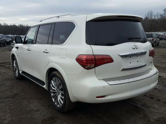 JN8AZ2NE4F9081720 - 2015 INFINITI QX80 WHITE photo 3