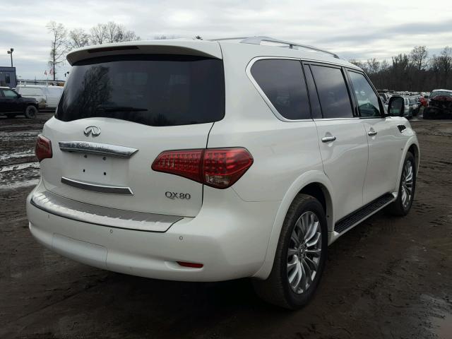 JN8AZ2NE4F9081720 - 2015 INFINITI QX80 WHITE photo 4