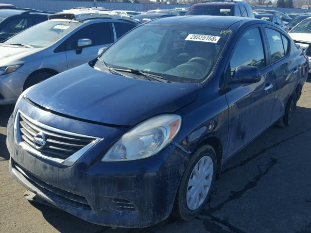 3N1CN7AP9DL862082 - 2013 NISSAN VERSA S BLUE photo 2