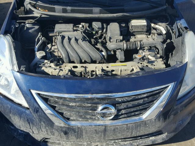 3N1CN7AP9DL862082 - 2013 NISSAN VERSA S BLUE photo 7