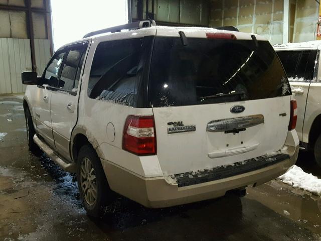 1FMFU18567LA92028 - 2007 FORD EXPEDITION WHITE photo 3