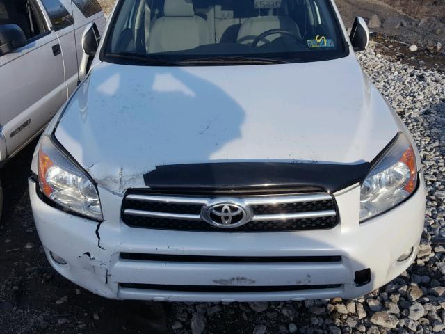 JTMBD31V875122739 - 2007 TOYOTA RAV4 LIMIT WHITE photo 7