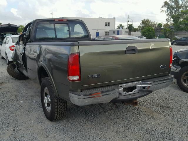 1FTRF18WX3NA40355 - 2003 FORD F150 GREEN photo 3