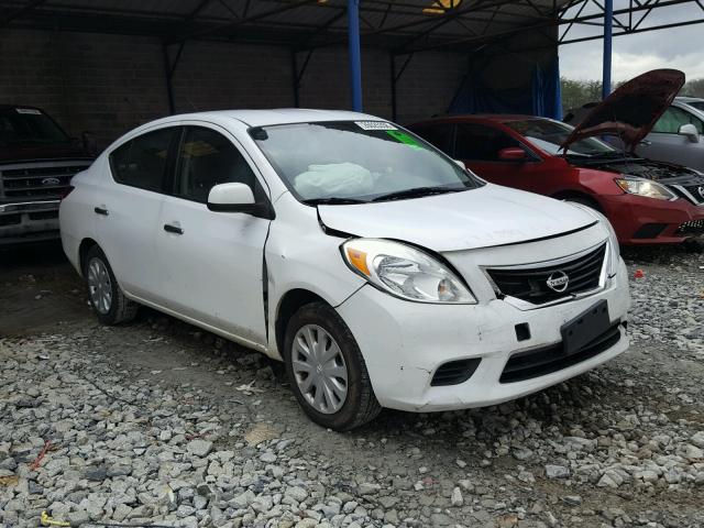 3N1CN7AP4CL917990 - 2012 NISSAN VERSA S WHITE photo 1