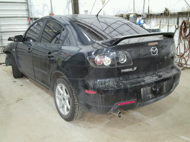 JM1BK32G981820355 - 2008 MAZDA 3 I BLACK photo 3