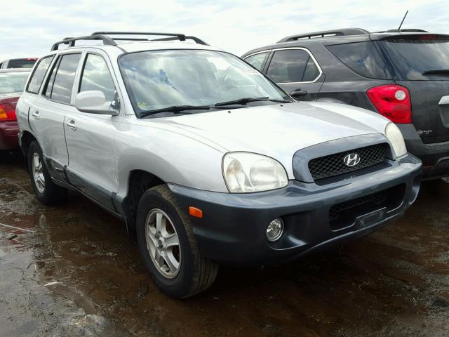 KM8SC83D61U066197 - 2001 HYUNDAI SANTA FE G SILVER photo 1