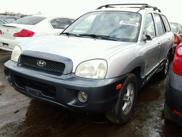 KM8SC83D61U066197 - 2001 HYUNDAI SANTA FE G SILVER photo 2