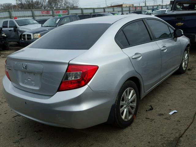 2HGFB2F87CH310984 - 2012 HONDA CIVIC EX SILVER photo 4