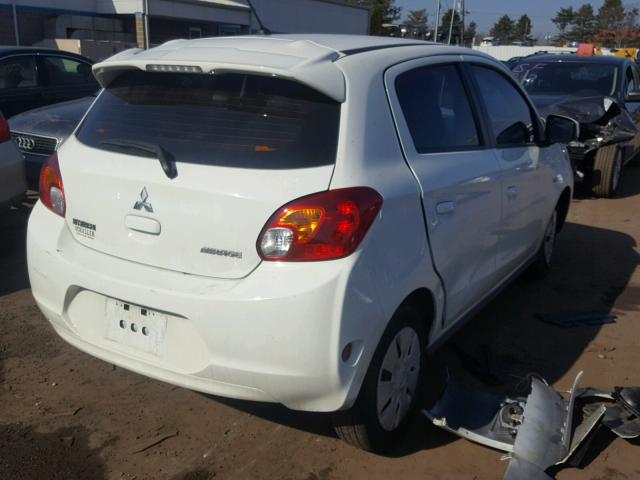 ML32A3HJ2FH012815 - 2015 MITSUBISHI MIRAGE DE WHITE photo 4