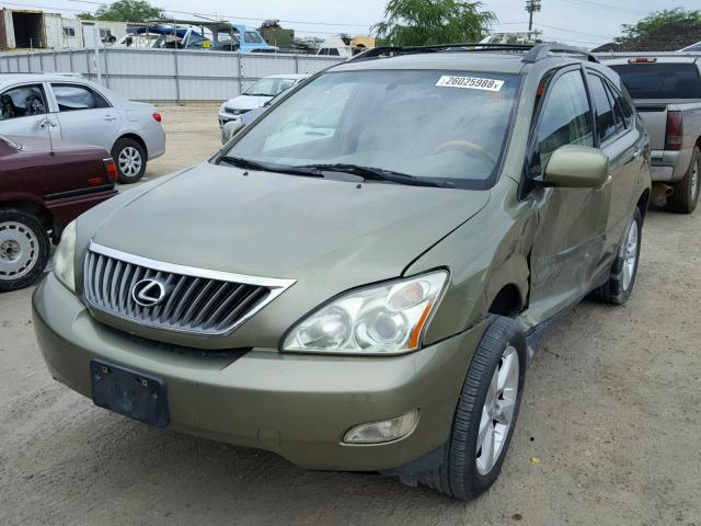 JTJGK31U280012302 - 2008 LEXUS RX 350 GREEN photo 2