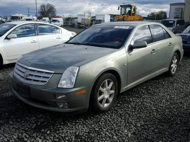 1G6DC67A850179120 - 2005 CADILLAC STS GREEN photo 2