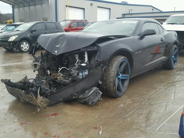 2G1FB1EV1A9172388 - 2010 CHEVROLET CAMARO LT BLACK photo 2