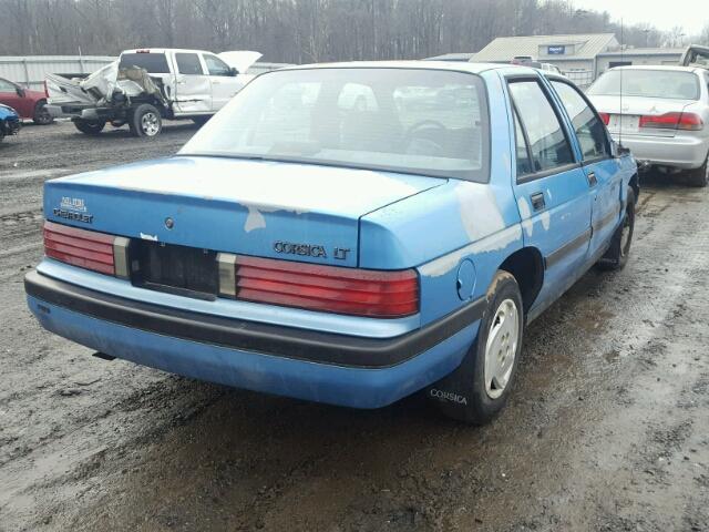 1G1LT53TXNY183481 - 1992 CHEVROLET CORSICA LT BLUE photo 4