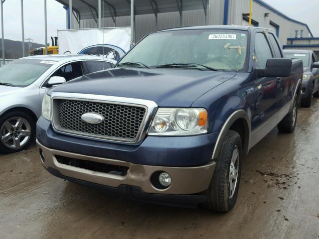 1FTPX12V16NB17123 - 2006 FORD F150 BLUE photo 2