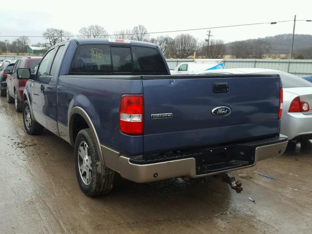 1FTPX12V16NB17123 - 2006 FORD F150 BLUE photo 3