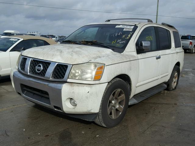 5N1AA08A94N719704 - 2004 NISSAN ARMADA SE WHITE photo 2