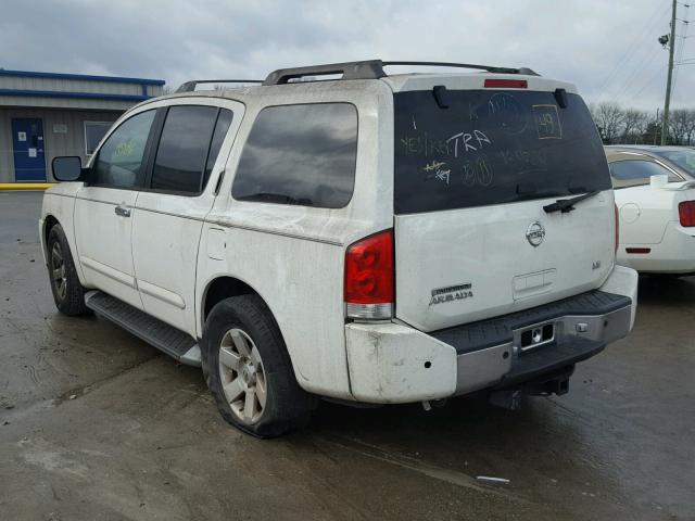 5N1AA08A94N719704 - 2004 NISSAN ARMADA SE WHITE photo 3