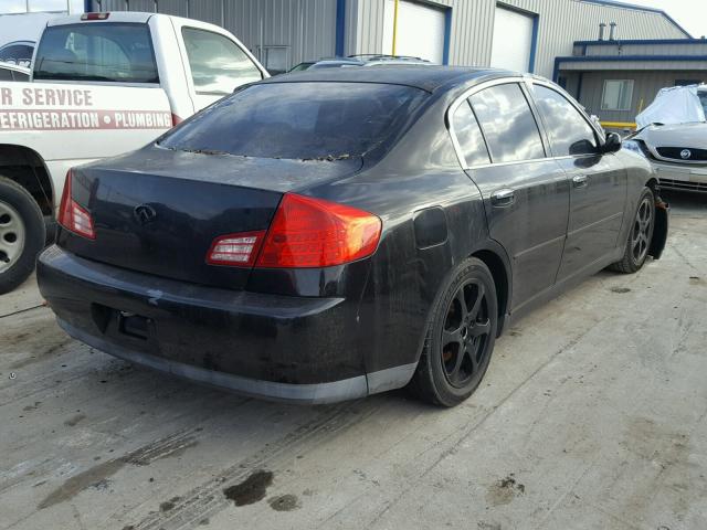 JNKCV51E13M316220 - 2003 INFINITI G35 BLACK photo 4