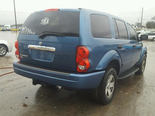 1D4HB48N94F178709 - 2004 DODGE DURANGO SL BLUE photo 4