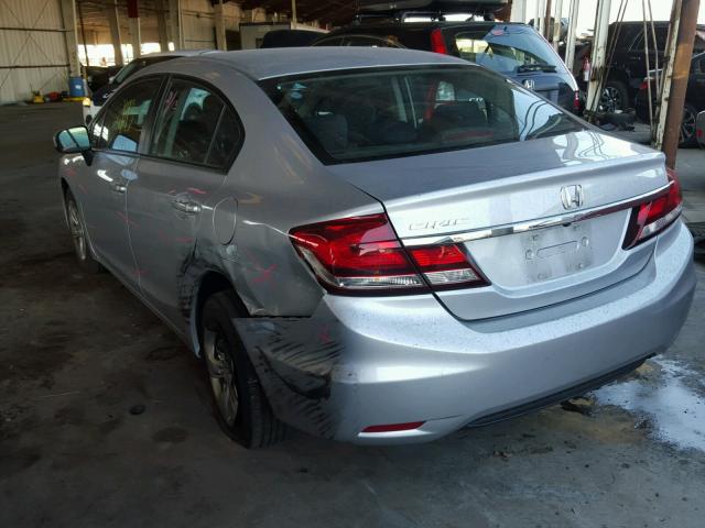 2HGFB2F53FH512134 - 2015 HONDA CIVIC LX SILVER photo 3