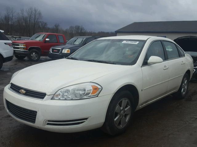 2G1WT58N881219201 - 2008 CHEVROLET IMPALA LT WHITE photo 2