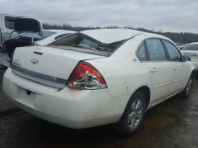 2G1WT58N881219201 - 2008 CHEVROLET IMPALA LT WHITE photo 4