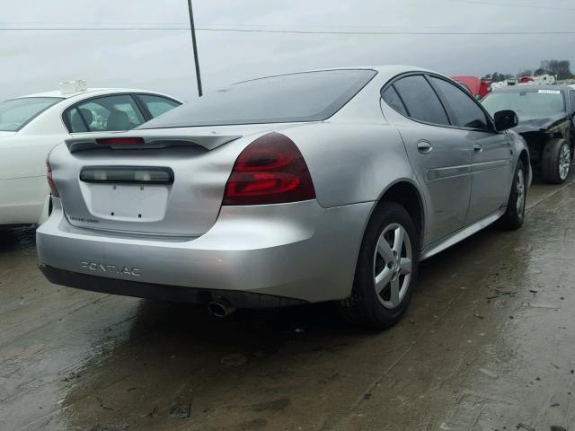2G2WP552X61136988 - 2006 PONTIAC GRAND PRIX SILVER photo 4