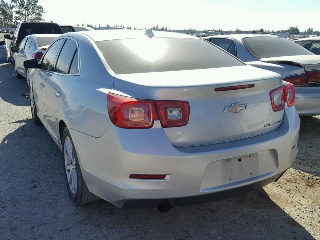 1G11H5SA2DF289698 - 2013 CHEVROLET MALIBU LTZ SILVER photo 3