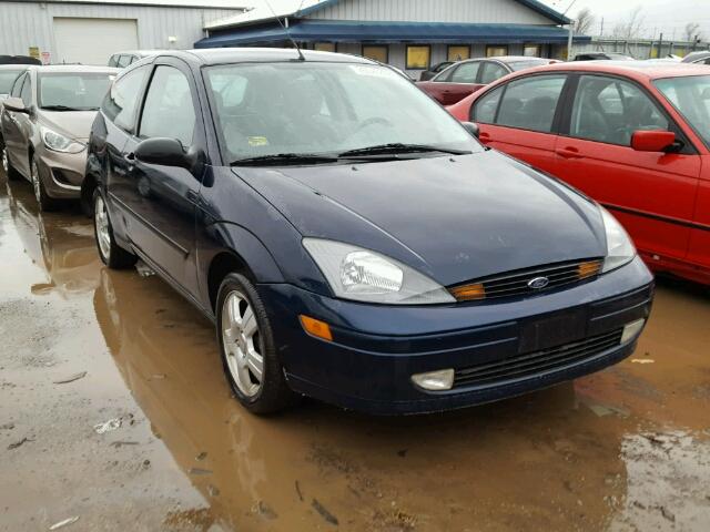 3FAFP31323R120599 - 2003 FORD FOCUS ZX3 BLUE photo 1