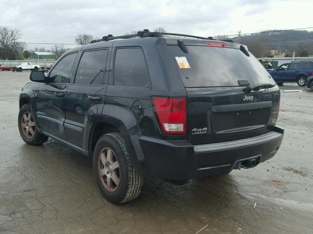 1J8HR48P89C537642 - 2009 JEEP GRAND CHER BLACK photo 3