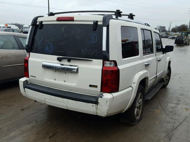 1J8HH58P27C622546 - 2007 JEEP COMMANDER WHITE photo 4