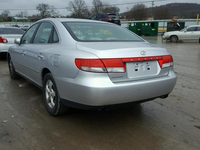 KMHFC46F67A184395 - 2007 HYUNDAI AZERA SE SILVER photo 3